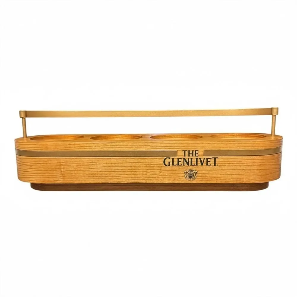 The Glenlivet Block Wood Bottle Display Stand